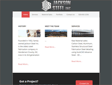 Tablet Screenshot of jacksonsteelinc.com